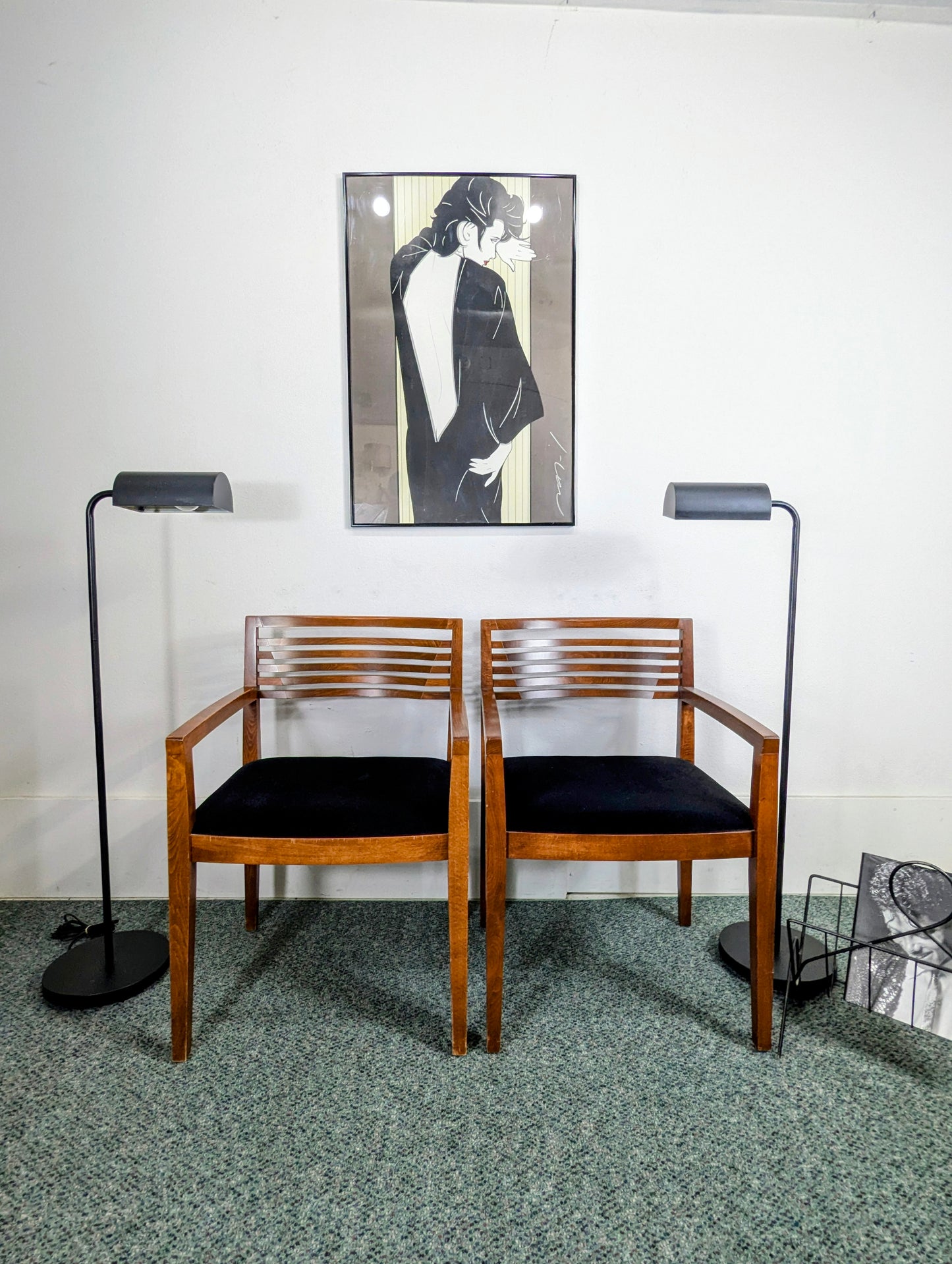 "Open Back" 1983 Patrick Nagel Print