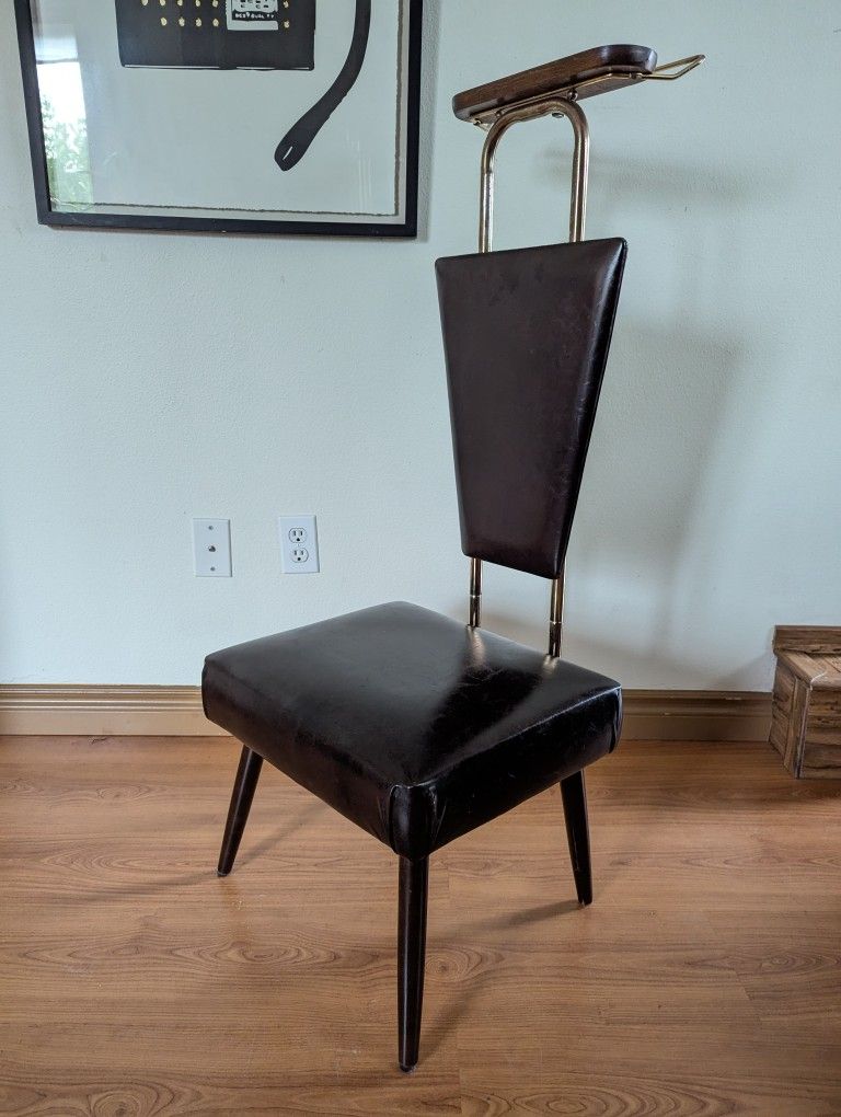 Vintage MCM Dark Brown Gentleman's Valet Stand