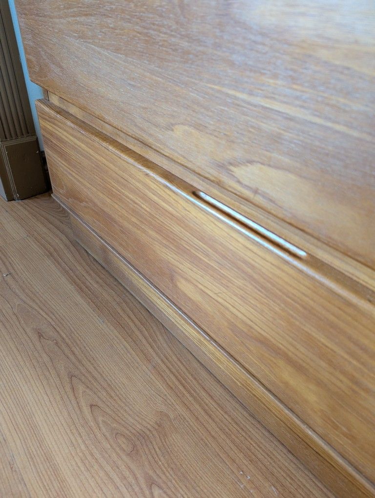 Mid Century Danish Modern Teak Armoire Dresser by Nordic Home