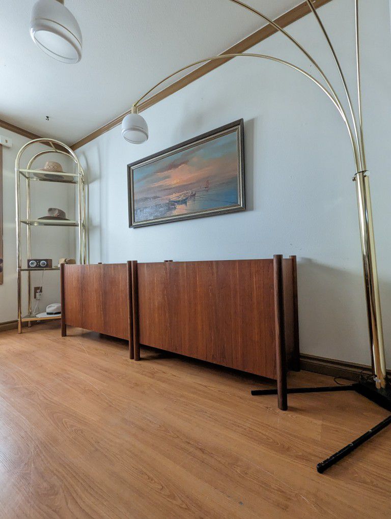 Pair Of Beautiful Solid Teak Subwoofer Cabinets w/ JBL LX5's