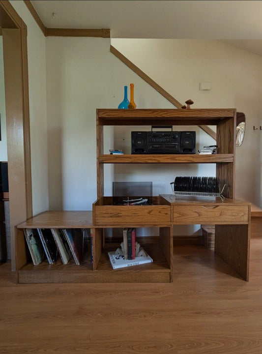 Mid Century Danish Modern Modular Record Cabinet