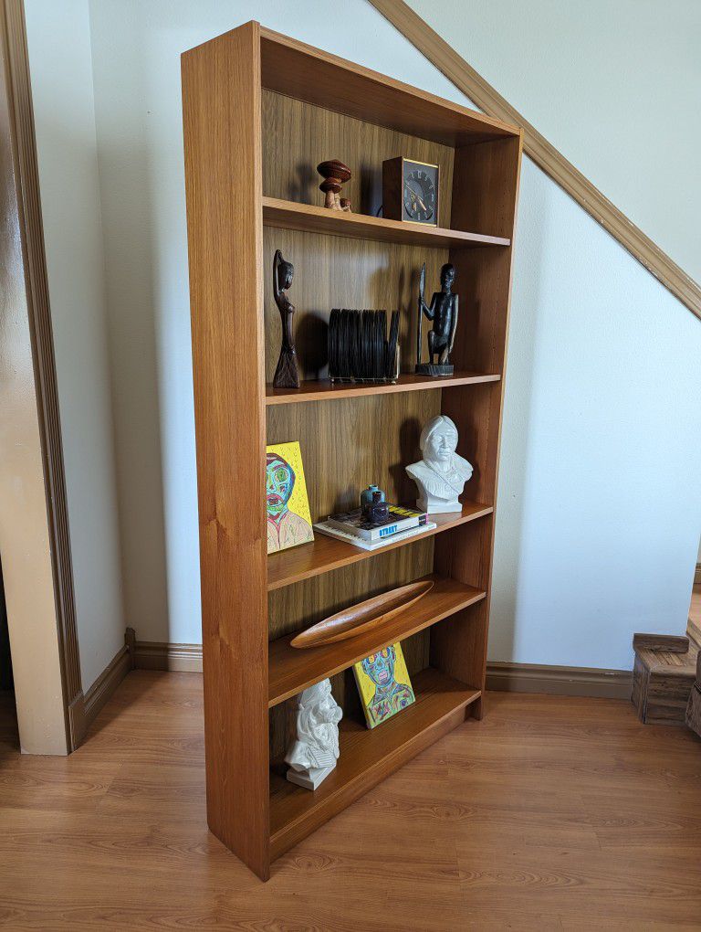 MCM Danish Modern Teak Bookshelf Wall Unit Made in Denmark!