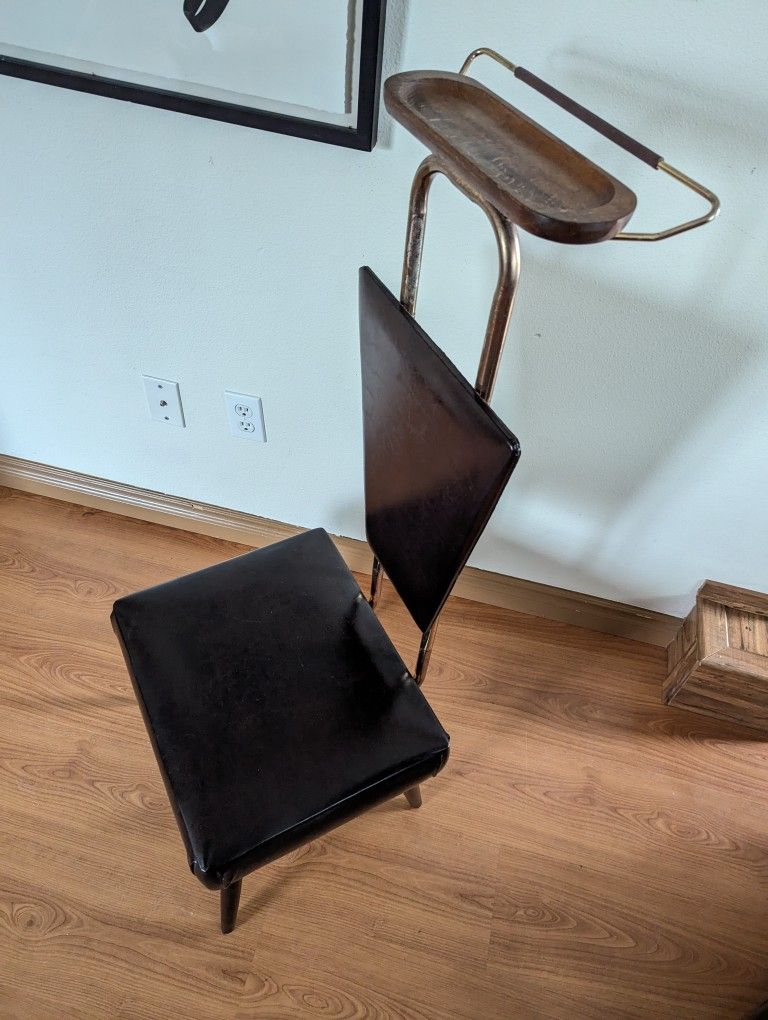 Vintage MCM Dark Brown Gentleman's Valet Stand
