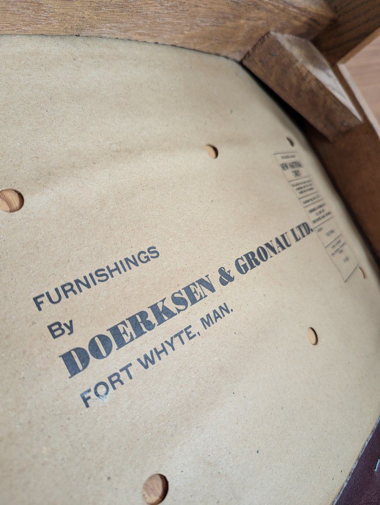 Scandinavian Designed Oak Side / Accent / Desk Chair by Doerksen & Gronau Ltd.