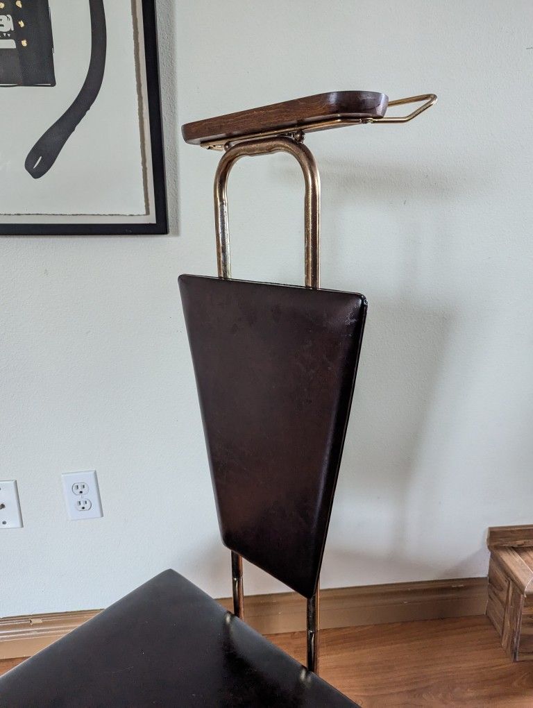 Vintage MCM Dark Brown Gentleman's Valet Stand