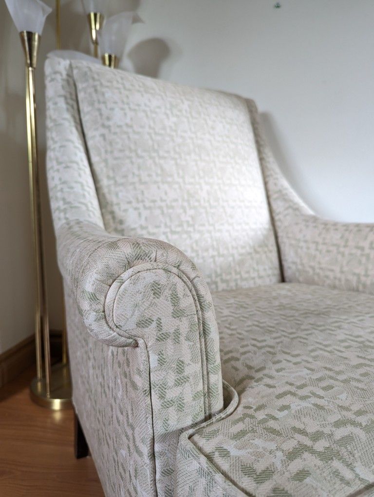Mid Century Modern Upholstered Lounge Chair by Henredon