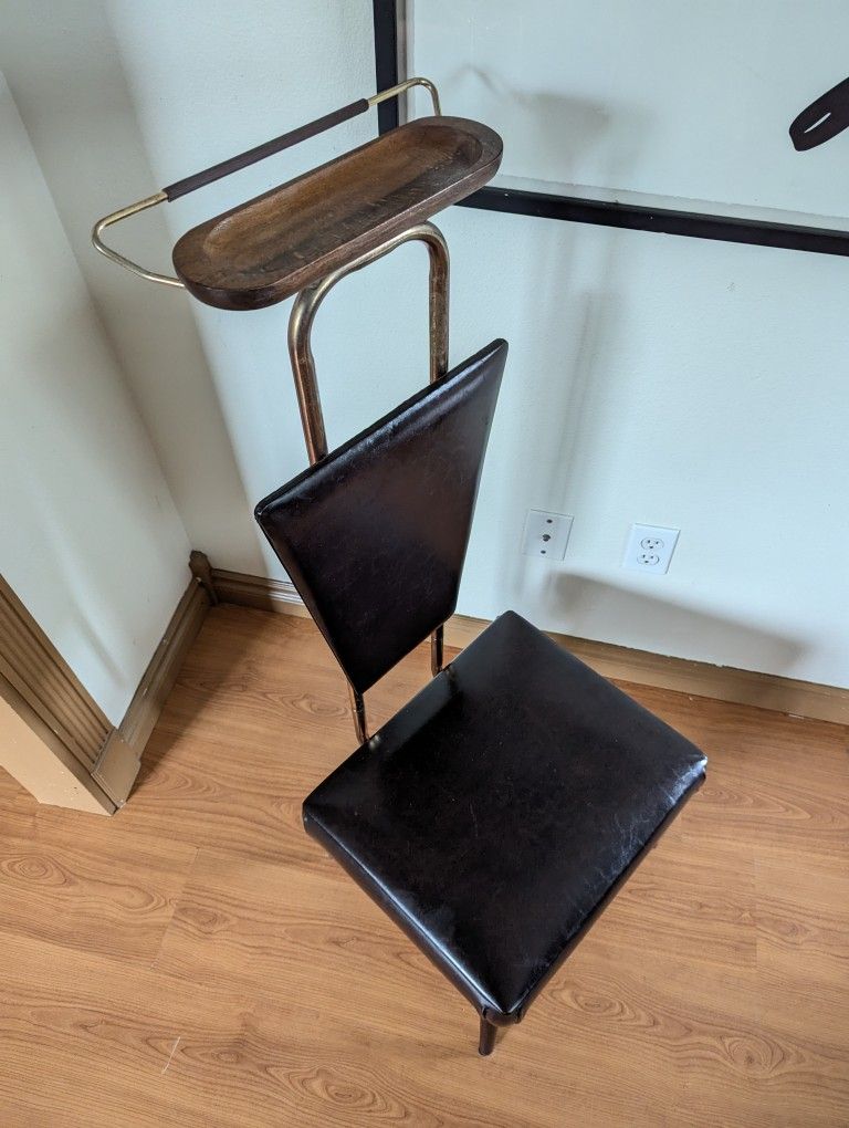 Vintage MCM Dark Brown Gentleman's Valet Stand