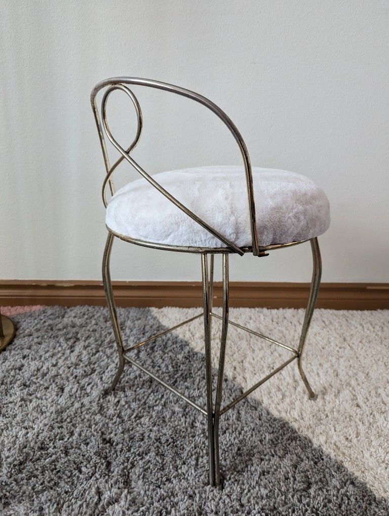 Little Brass & Fur Postmodern Vanity Stool