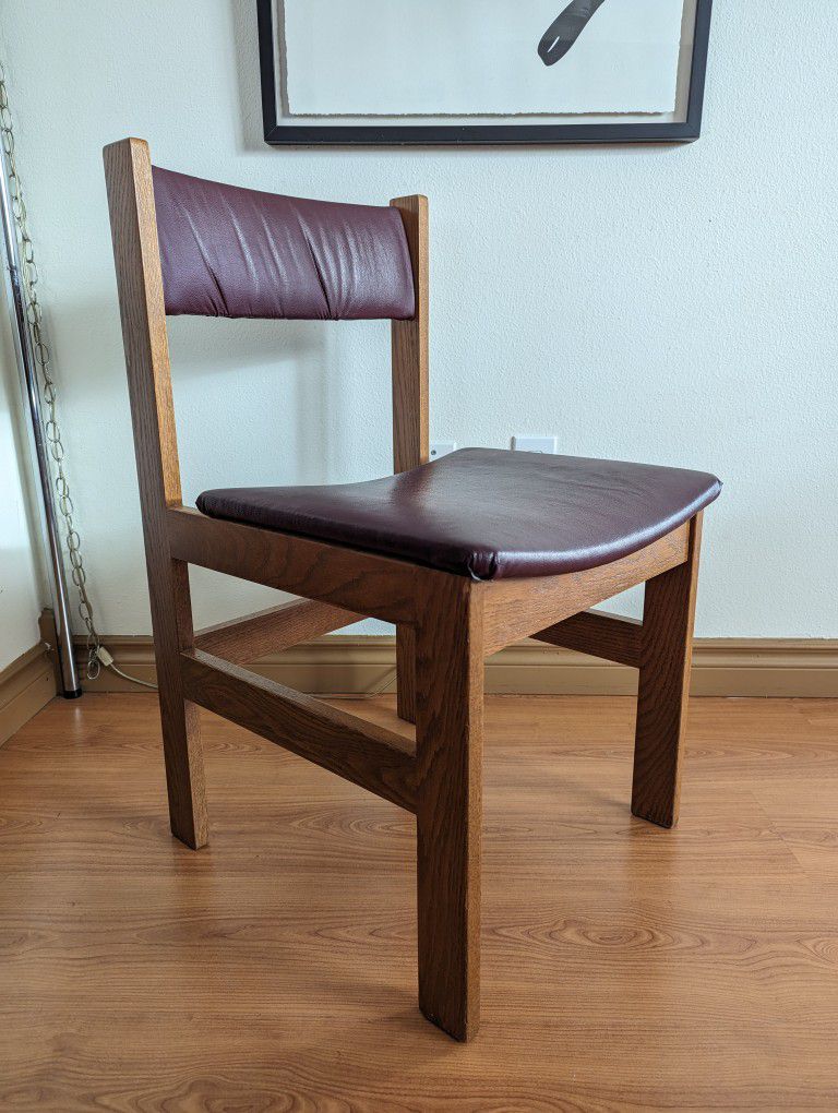Scandinavian Designed Oak Side / Accent / Desk Chair by Doerksen & Gronau Ltd.