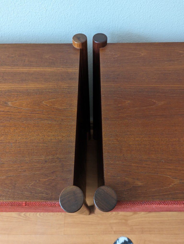 Pair Of Beautiful Solid Teak Subwoofer Cabinets w/ JBL LX5's