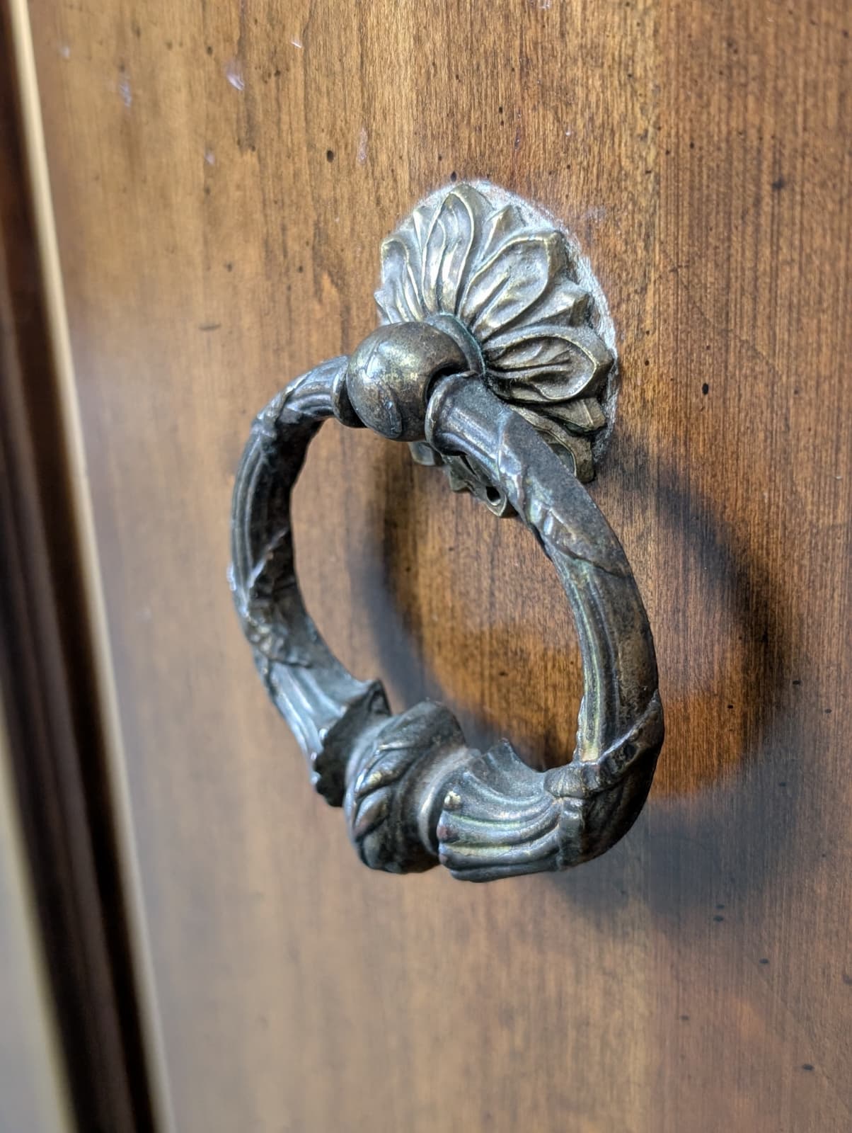 Mid Century Vintage Slim Walnut Entry Storage Table by Jasper Cabinet Co