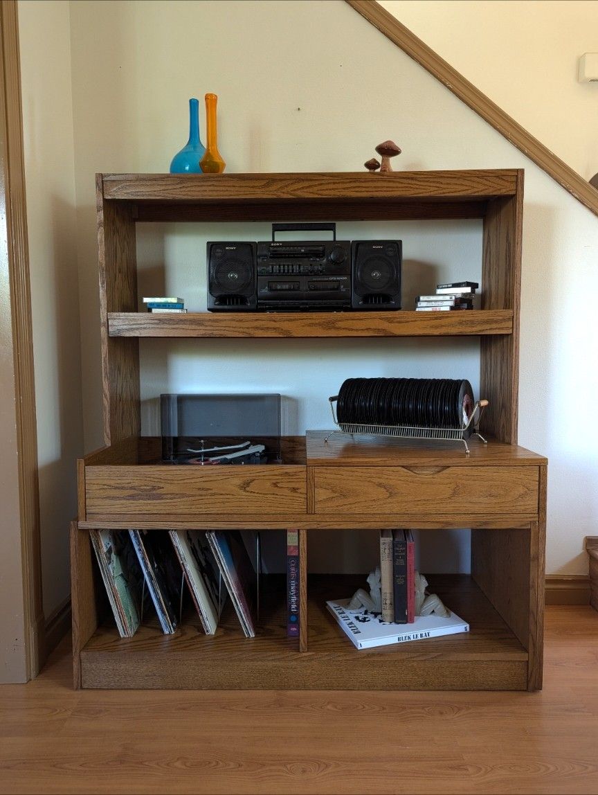 Mid Century Danish Modern Modular Record Cabinet