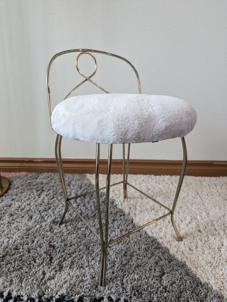 Little Brass & Fur Postmodern Vanity Stool