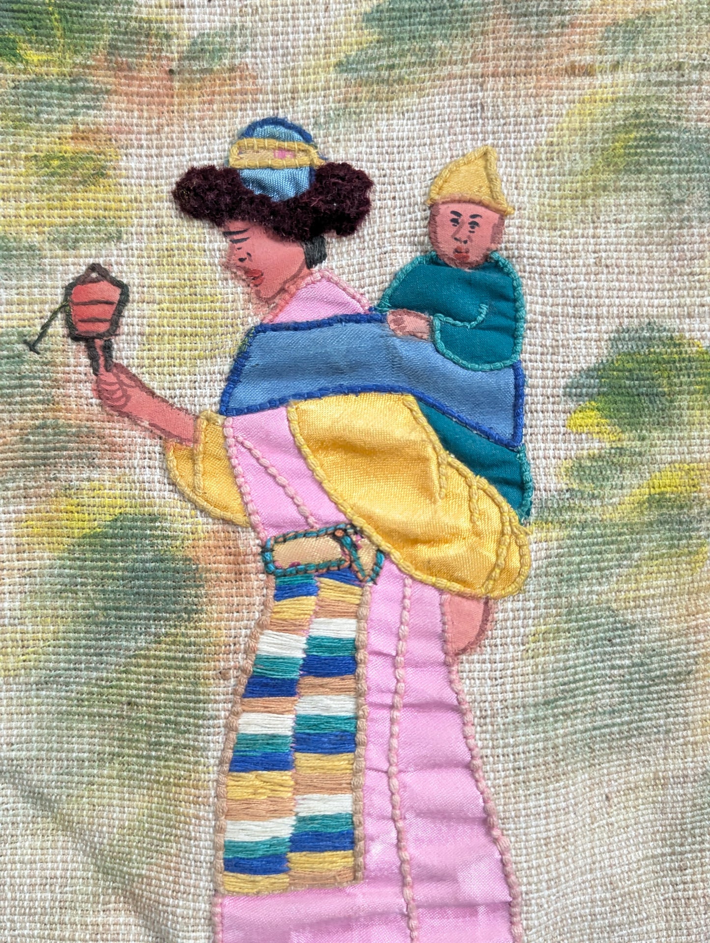 Gorgeous Hand Painted Tibetan Tapestry Wall Art